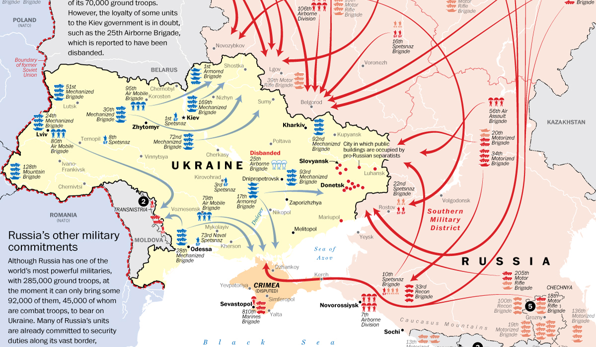 Russia S Buildup On The Ukraine Border The Washington Post